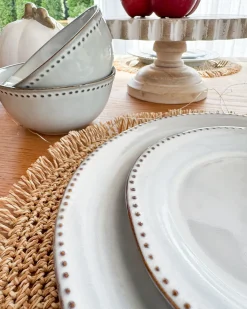 Set di 24 stoviglie CHERVIL Gres porcellanato Azzurro