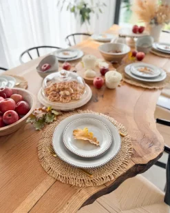 Set di 24 stoviglie CHERVIL Gres porcellanato Azzurro