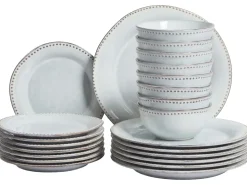 Set di 24 stoviglie CHERVIL Gres porcellanato Azzurro