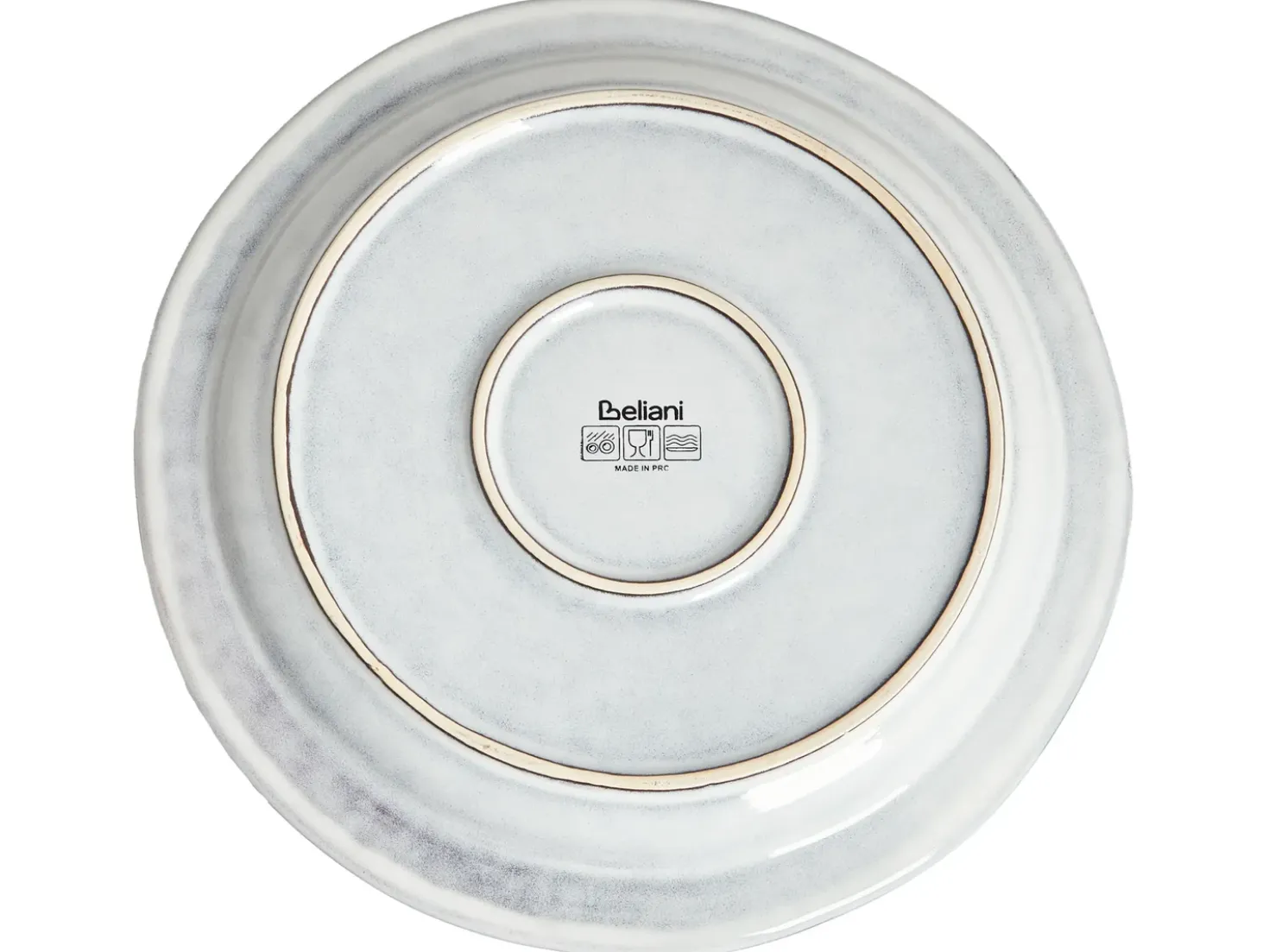 Set di 12 stoviglie CHIVES Gres porcellanato Grigio chiaro