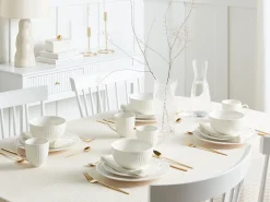 Set di 16 stoviglie COWSLIP Porcellana Bianco