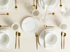 Set di 16 stoviglie COWSLIP Porcellana Bianco