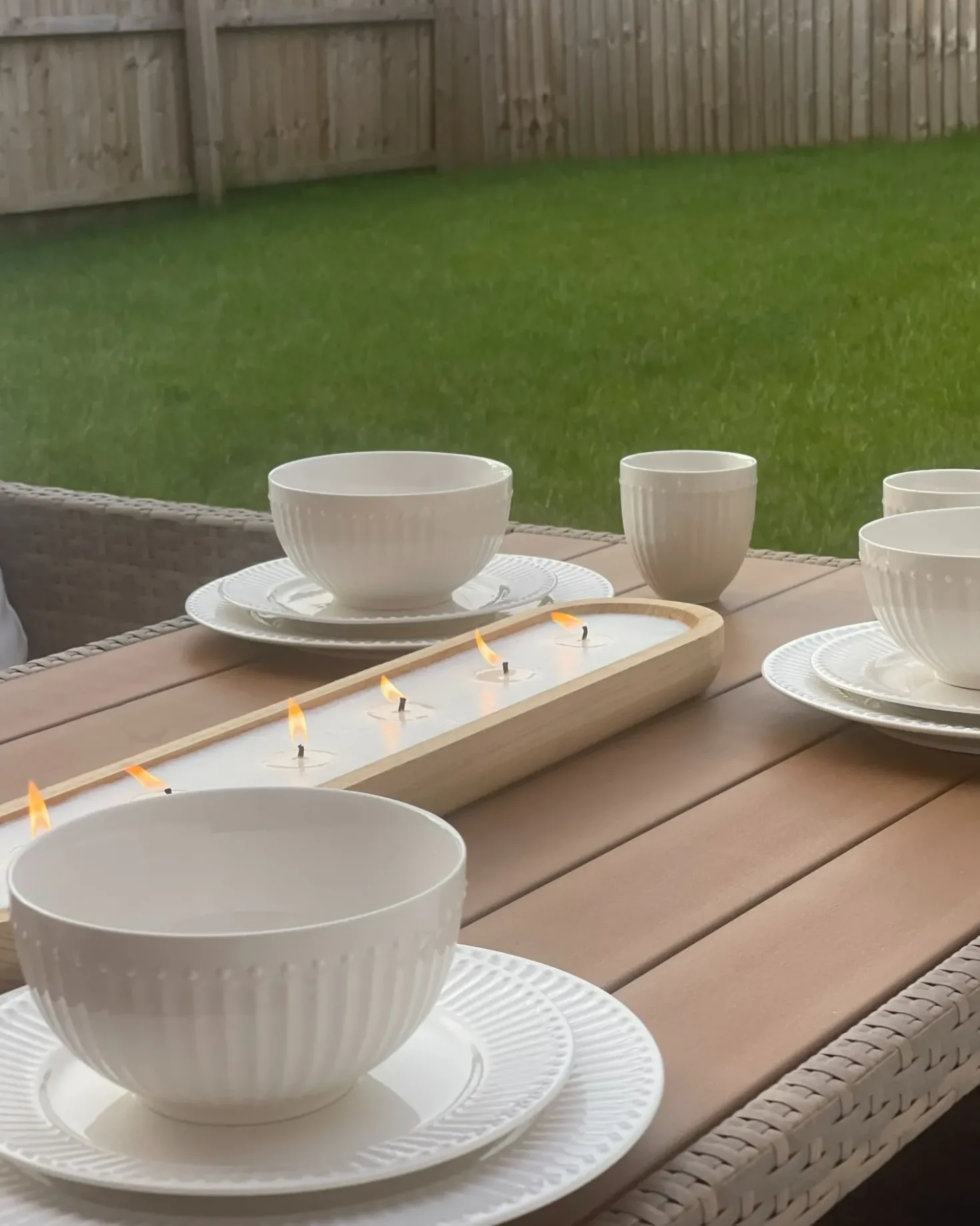 Set di 16 stoviglie COWSLIP Porcellana Bianco