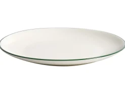 Set di 12 stoviglie CUMIN Porcellana Bianco sporco/Verde