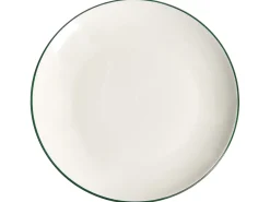 Set di 12 stoviglie CUMIN Porcellana Bianco sporco/Verde