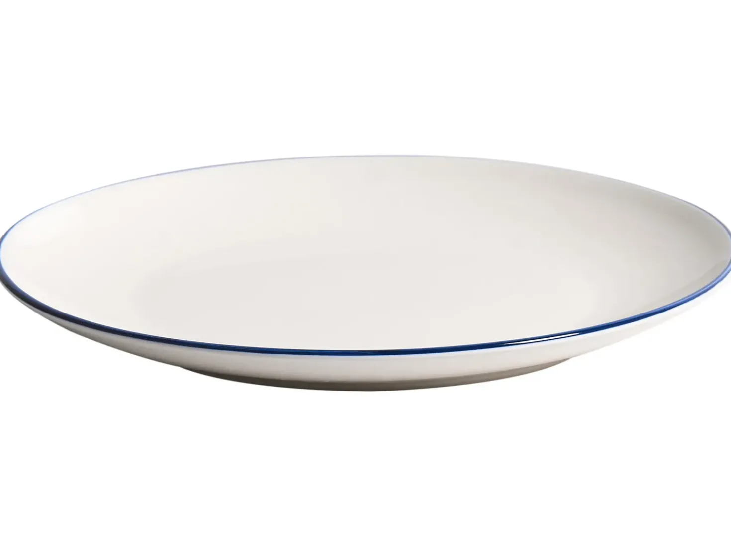 Set di 12 stoviglie CUMIN Porcellana Bianco sporco/Blu