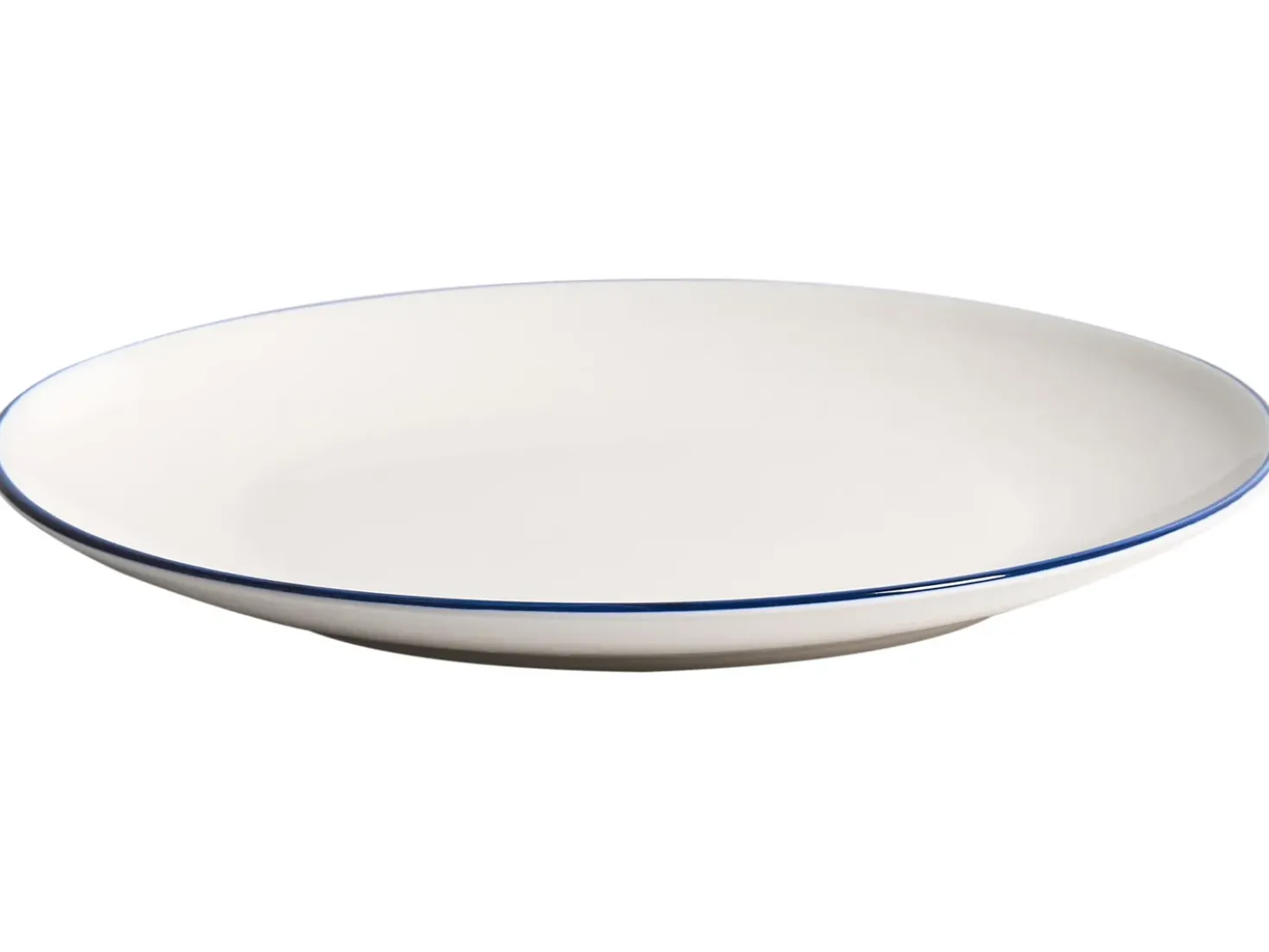 Set di 12 stoviglie CUMIN Porcellana Bianco sporco/Blu