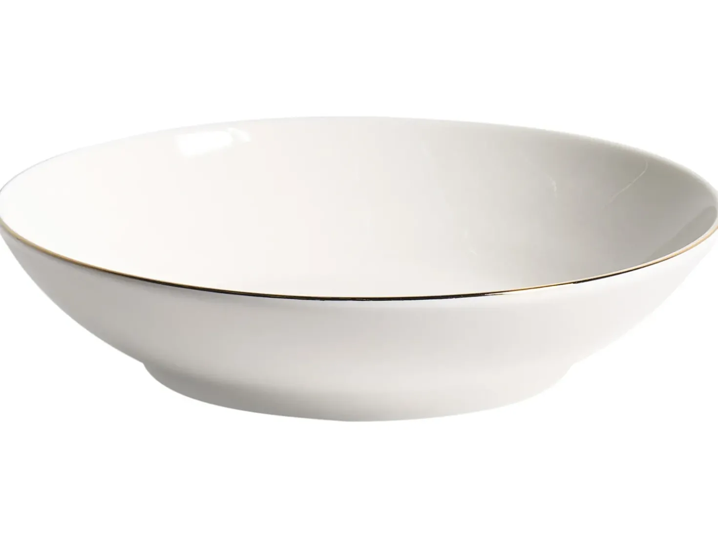 Set di 24 stoviglie CUMIN Porcellana Bianco sporco / Oro