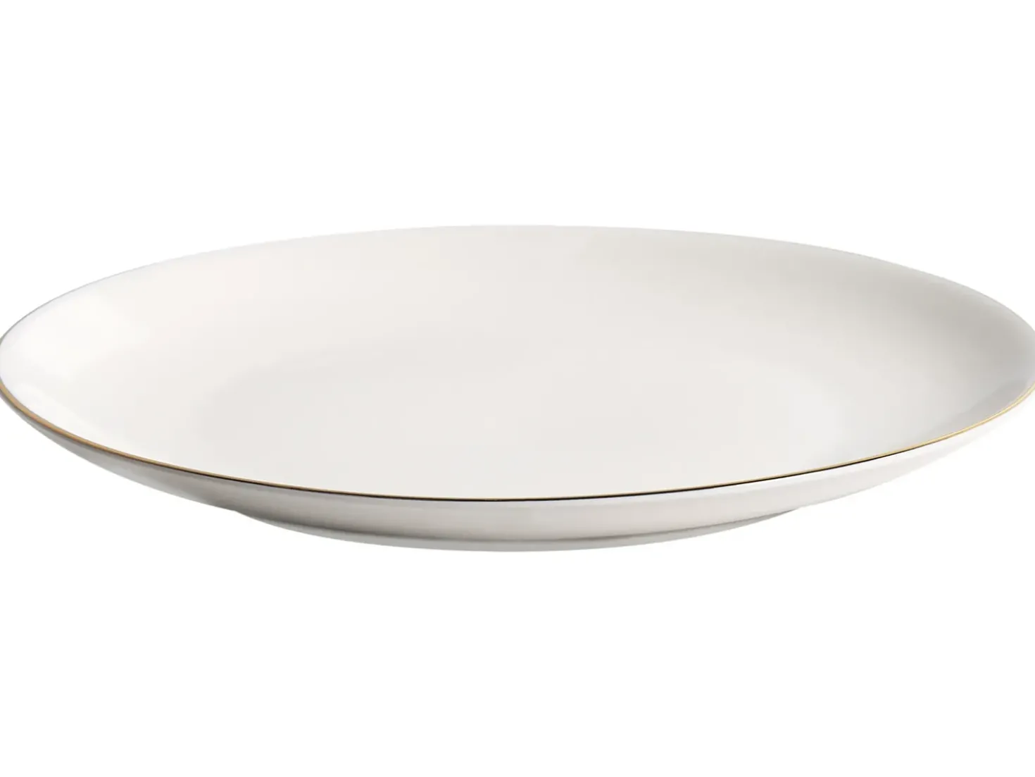 Set di 24 stoviglie CUMIN Porcellana Bianco sporco / Oro