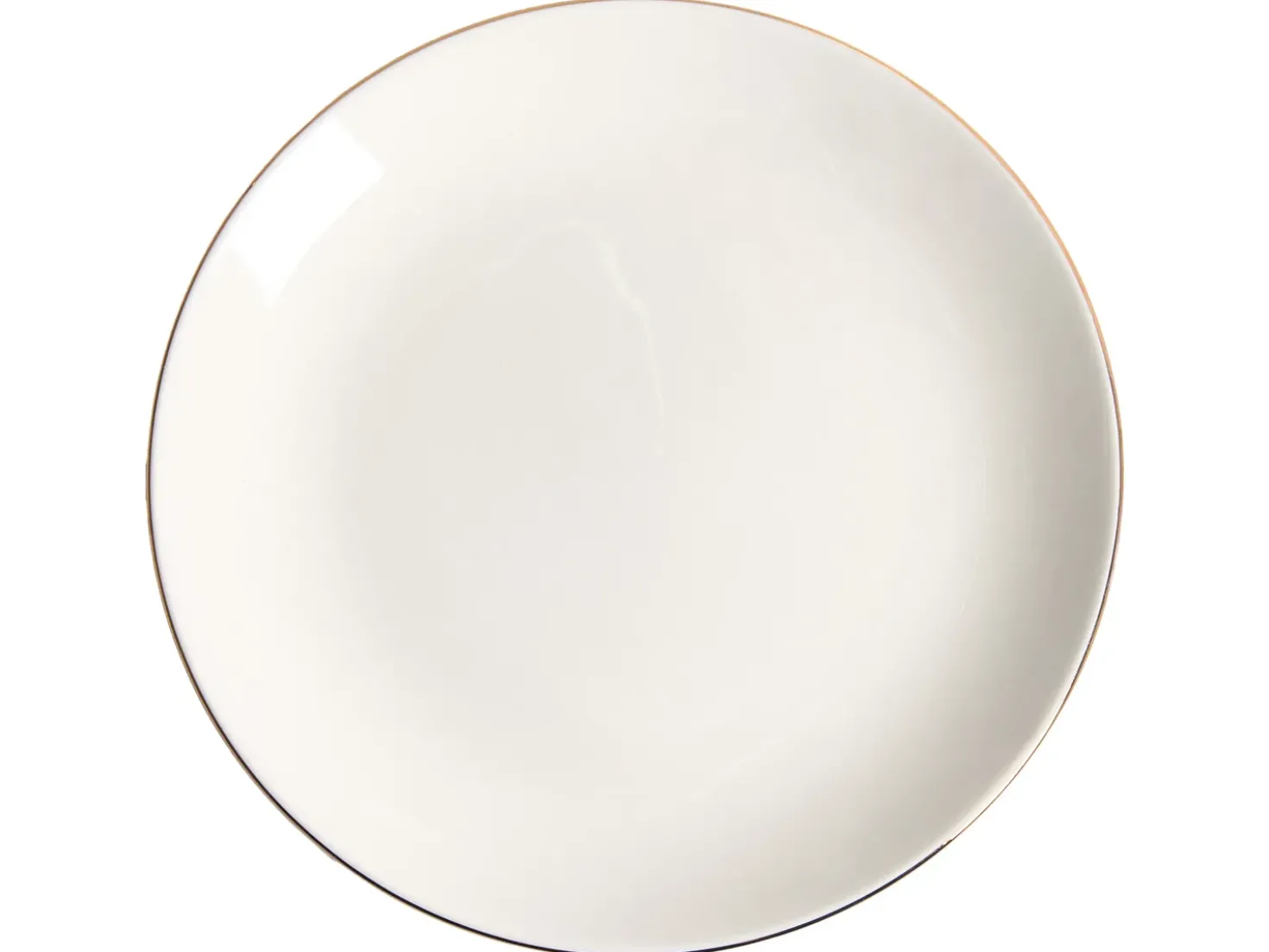 Set di 24 stoviglie CUMIN Porcellana Bianco sporco / Oro
