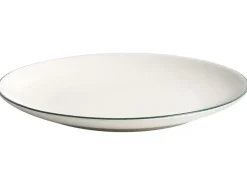 Set di 24 stoviglie CUMIN Porcellana Bianco sporco/Verde