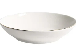 Set di 12 stoviglie CUMIN Porcellana Bianco sporco / Oro