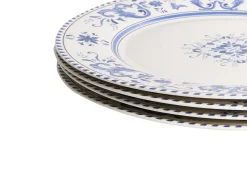 Set di 24 stoviglie GALANGAL Porcellana Bianco/Blu