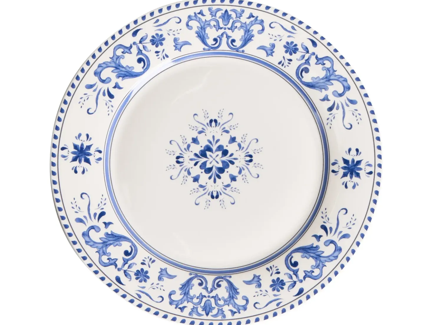 Set di 24 stoviglie GALANGAL Porcellana Bianco/Blu