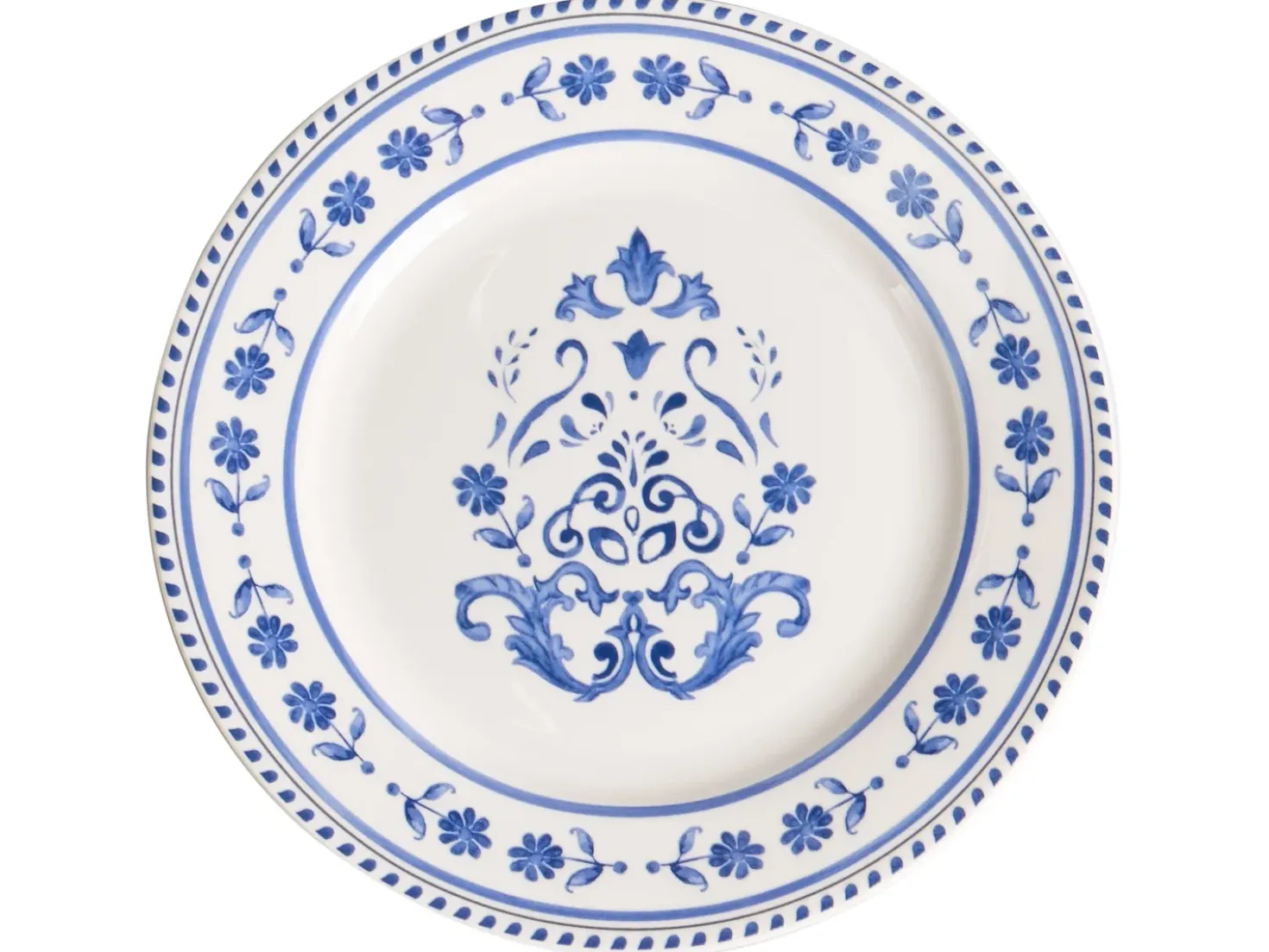 Set di 24 stoviglie GALANGAL Porcellana Bianco/Blu