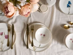 Set di 12 stoviglie HYSSOP Porcellana Bianco