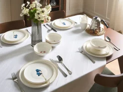 Set di 12 stoviglie HYSSOP Porcellana Bianco