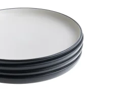 Set di 16 stoviglie NUTMEG Gres porcellanato Nero