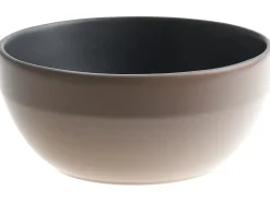 Set di 16 stoviglie NUTMEG Gres porcellanato Nero/Beige