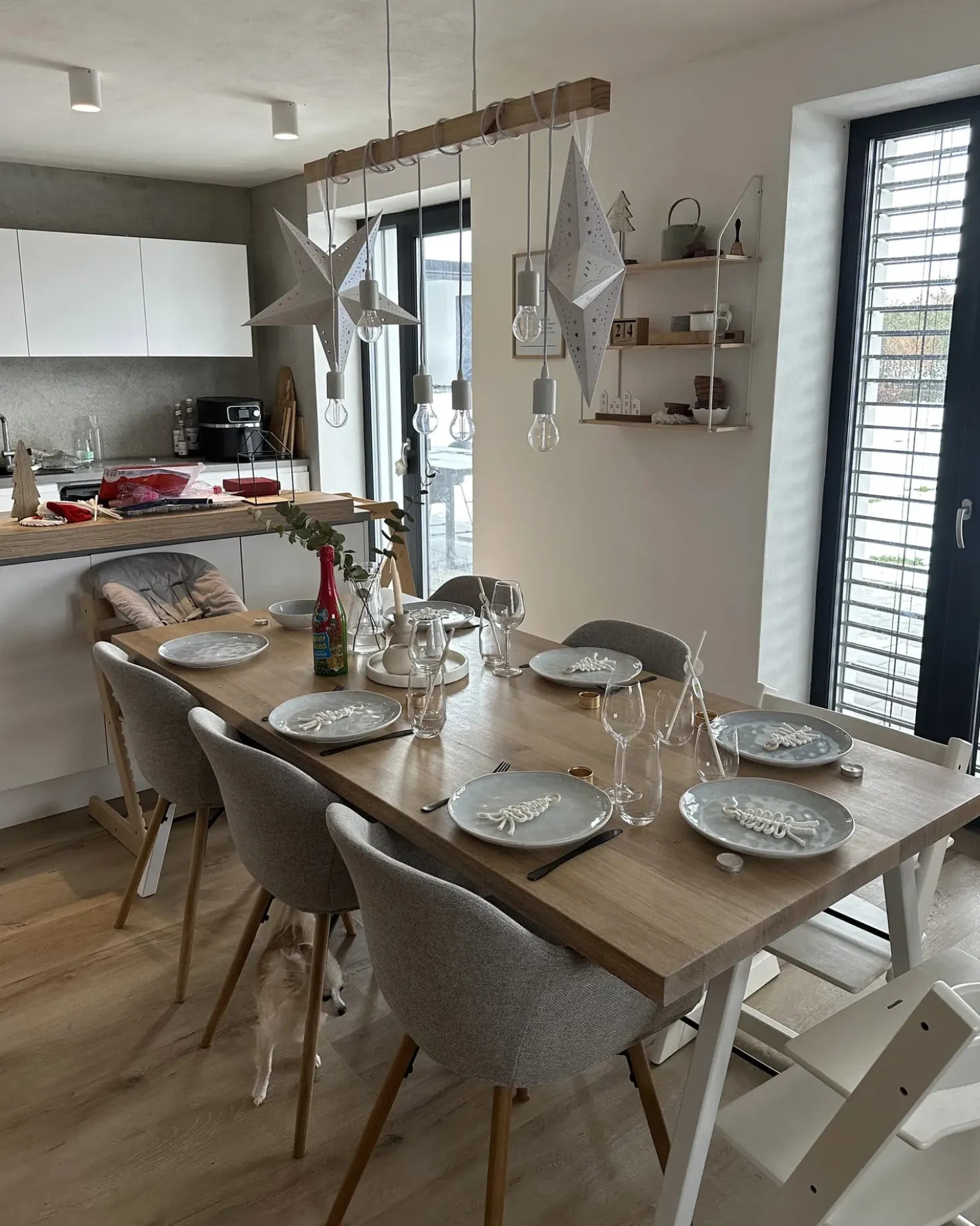 Set di 16 stoviglie SESAME Gres porcellanato Grigio chiaro