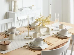 Set di 24 stoviglie SPIKENARD Gres porcellanato Bianco sporco