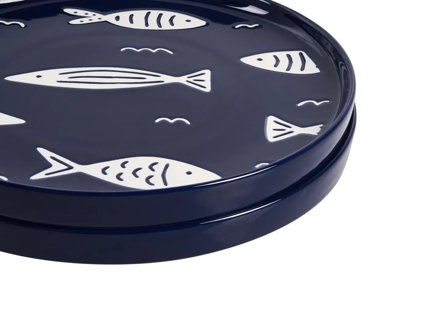 Set di 16 stoviglie TAMARIND Porcellana Bianco/Blu