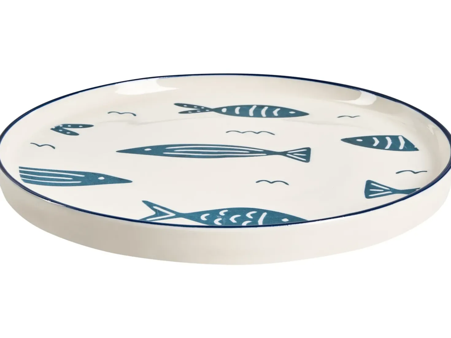 Set di 16 stoviglie TAMARIND Porcellana Bianco/Blu