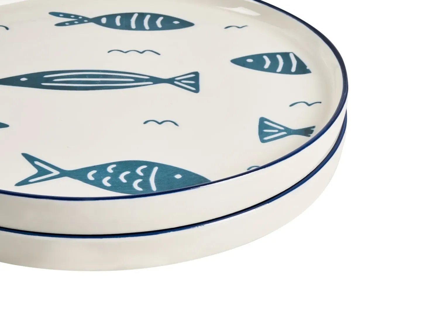 Set di 16 stoviglie TAMARIND Porcellana Bianco/Blu