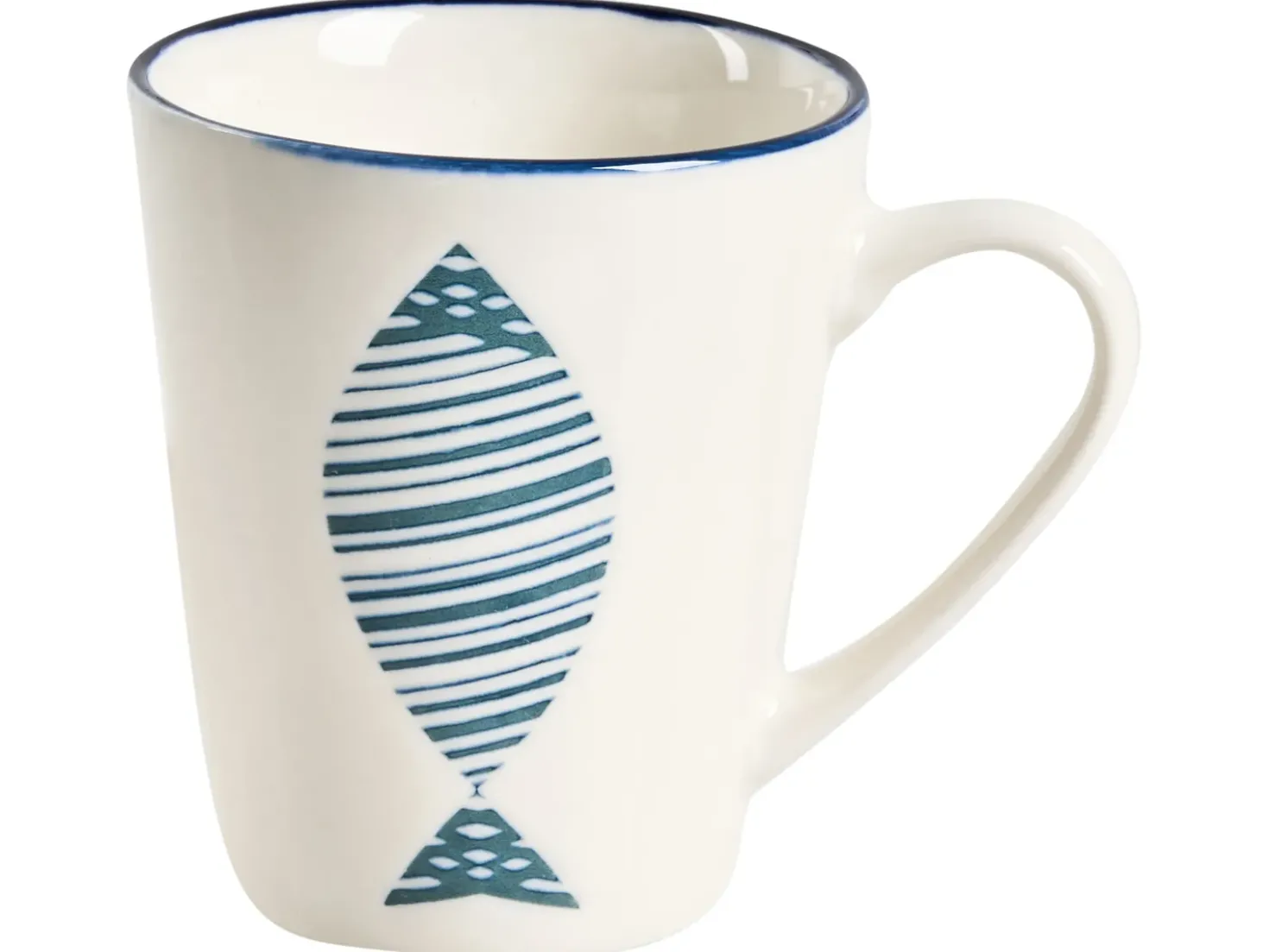 Set di 16 stoviglie TAMARIND Porcellana Bianco/Blu