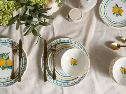 Set di 12 stoviglie TARRAGON Porcellana Bianco/Verde