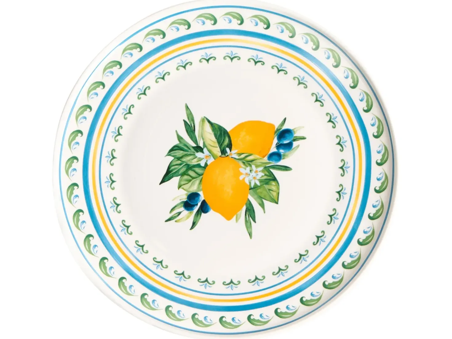 Set di 12 stoviglie TARRAGON Porcellana Bianco/Verde