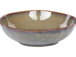 Set di 16 stoviglie THYME Gres porcellanato Verde scuro