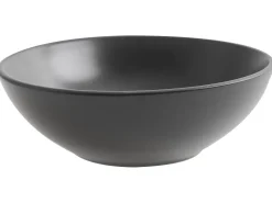 Set di 18 stoviglie VIVANI Gres porcellanato Nero