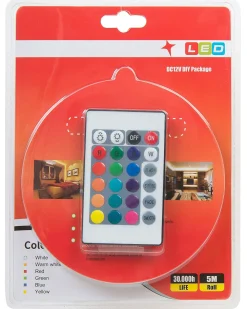 Set di 2 strisce luminose a LED KIKORI 500 cm con telecomando Multicolore