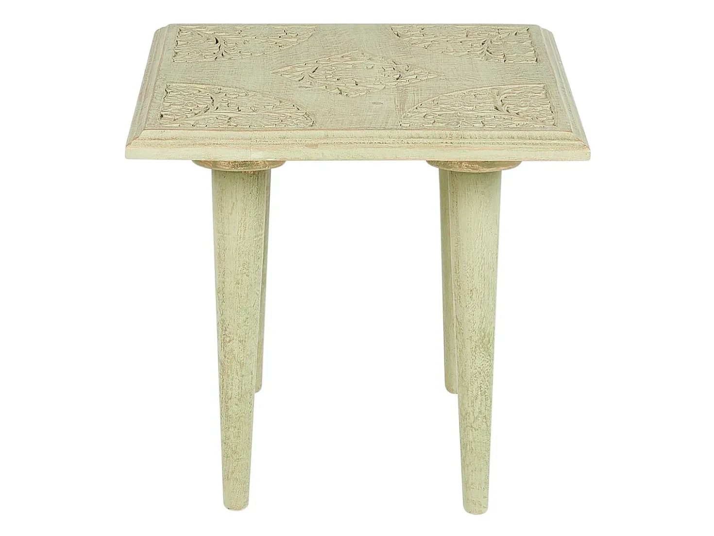 Set di 2 tavolini BELIDHA Legno di mango Verde chiaro