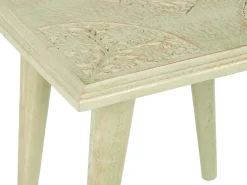 Set di 2 tavolini BELIDHA Legno di mango Verde chiaro