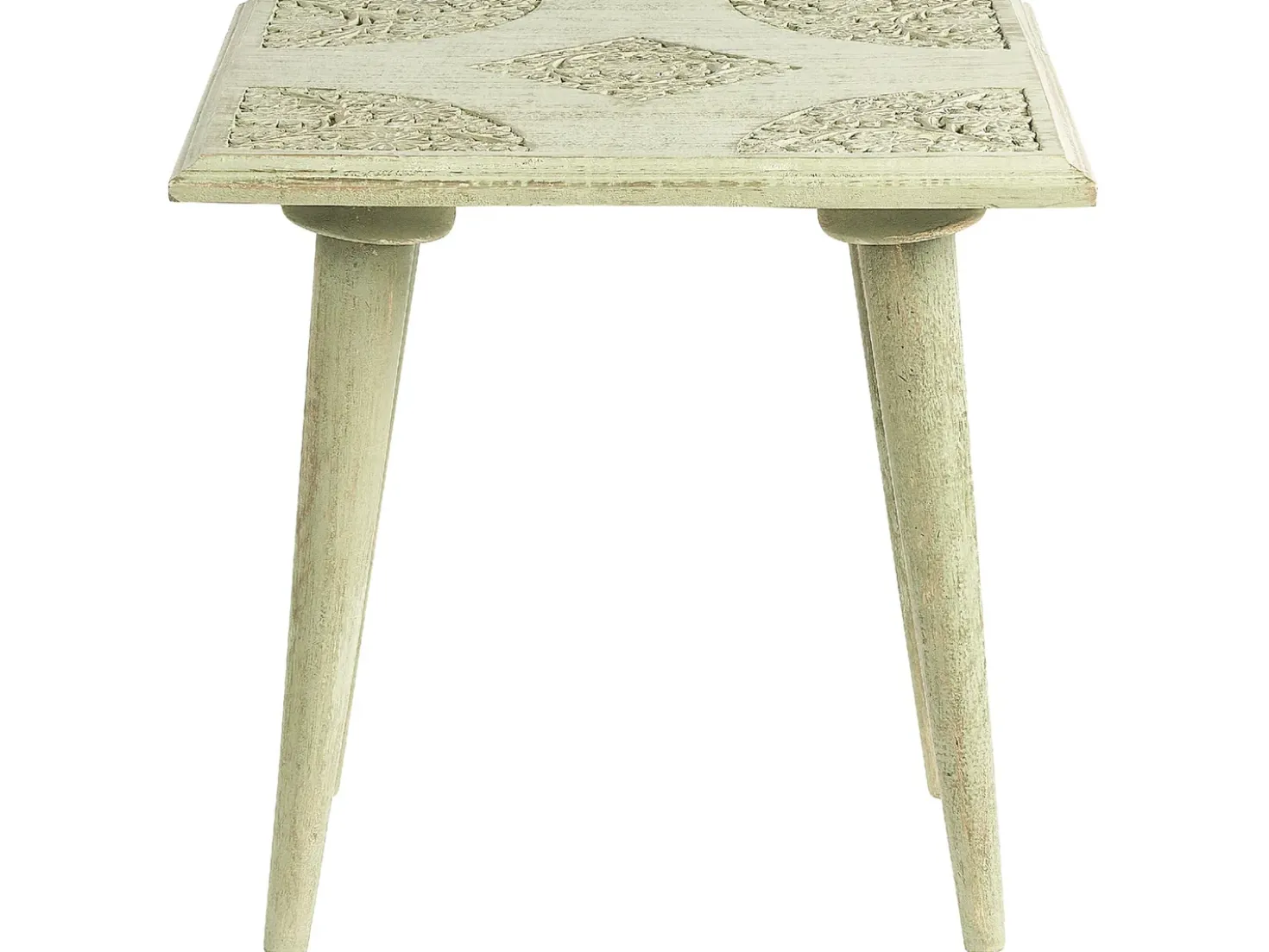 Set di 2 tavolini BELIDHA Legno di mango Verde chiaro