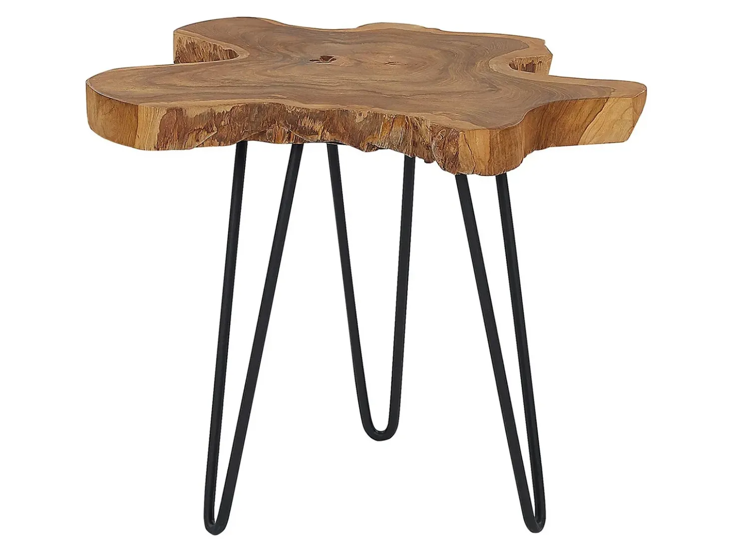Set di 2 tavolini CAMROSE Legno di teak Marrone scuro