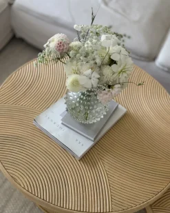 Set di 2 tavolini da caffè ILIOS Rattan Naturale