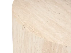 Set di 2 tavolini da caffè MANTI Effetto travertino