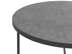 Set di 2 tavolini da caffè MELODY Grigio effetto cemento