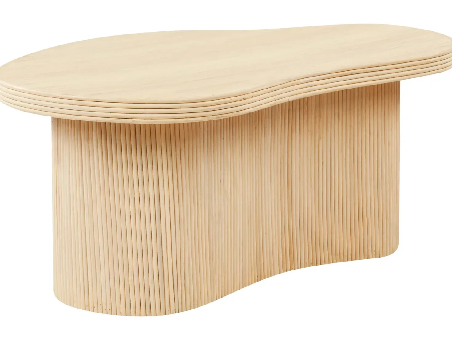 Set di 2 tavolini da caffè SALANTI Rattan Naturale con contenitore