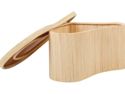 Set di 2 tavolini da caffè SALANTI Rattan Naturale con contenitore