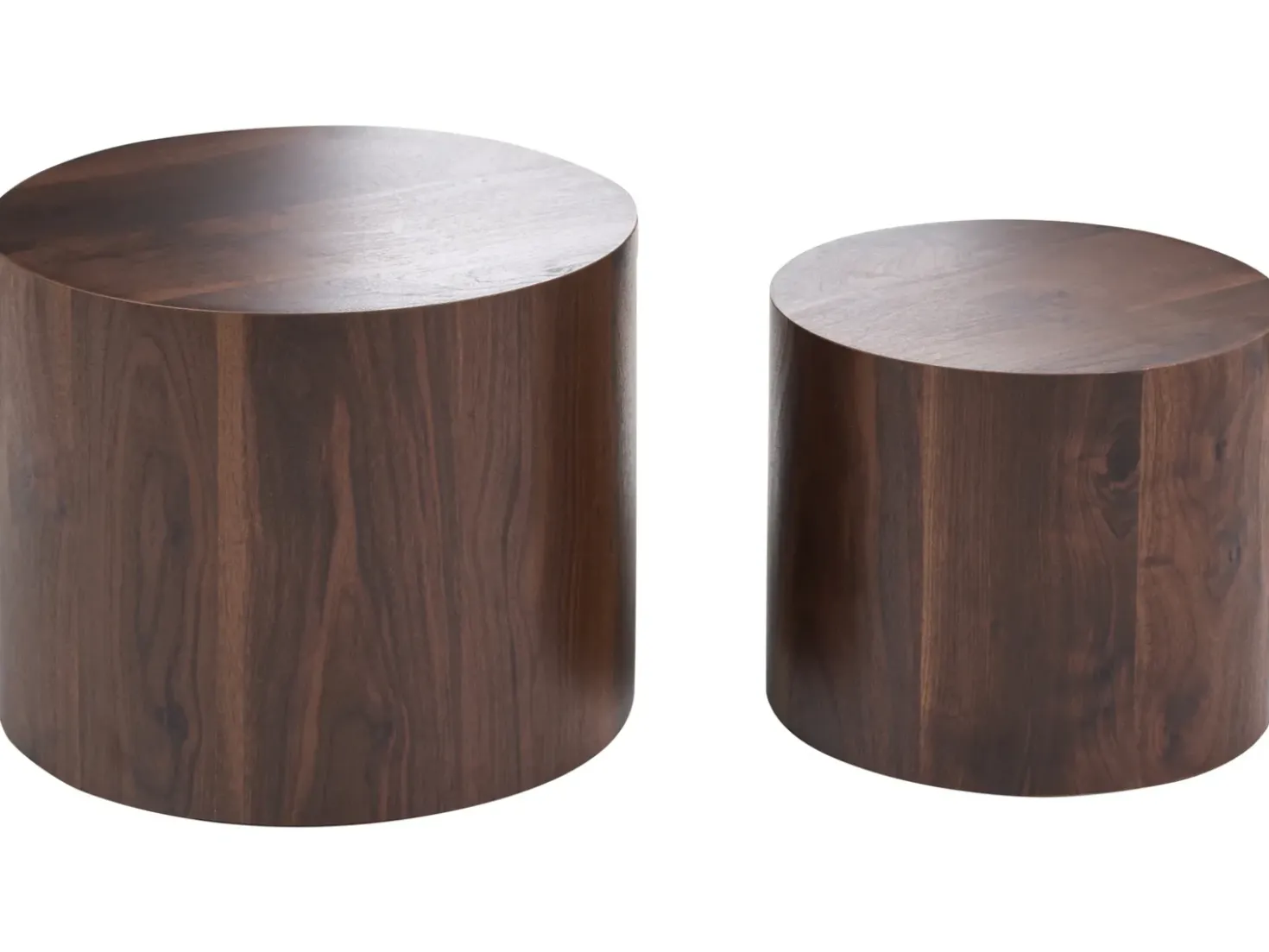 Set di 2 tavolini da caffè MANTI Marrone scuro