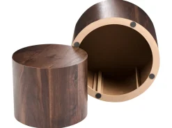 Set di 2 tavolini da caffè MANTI Marrone scuro