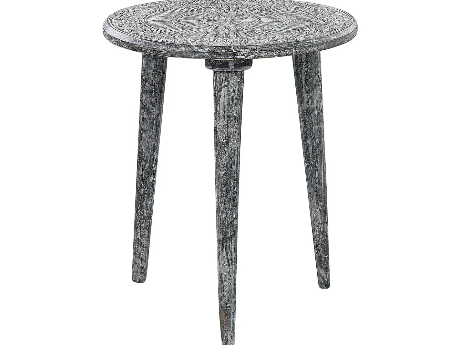 Set di 2 tavolini JATRA Legno di mango Grigio