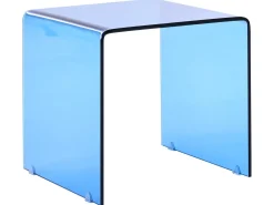 Set di 2 tavolini KENDALL Vetro temperato Blu