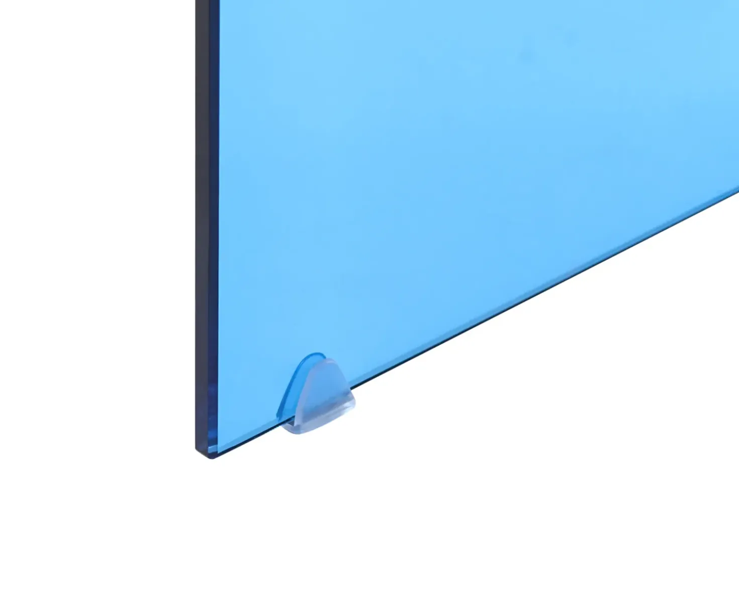 Set di 2 tavolini KENDALL Vetro temperato Blu
