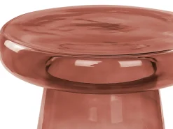 Set di 2 tavolini LAGUNA/CALDERA Vetro Rosso