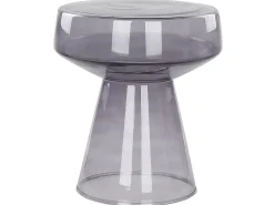 Set di 2 tavolini LAGUNA/CALDERA Vetro Grigio